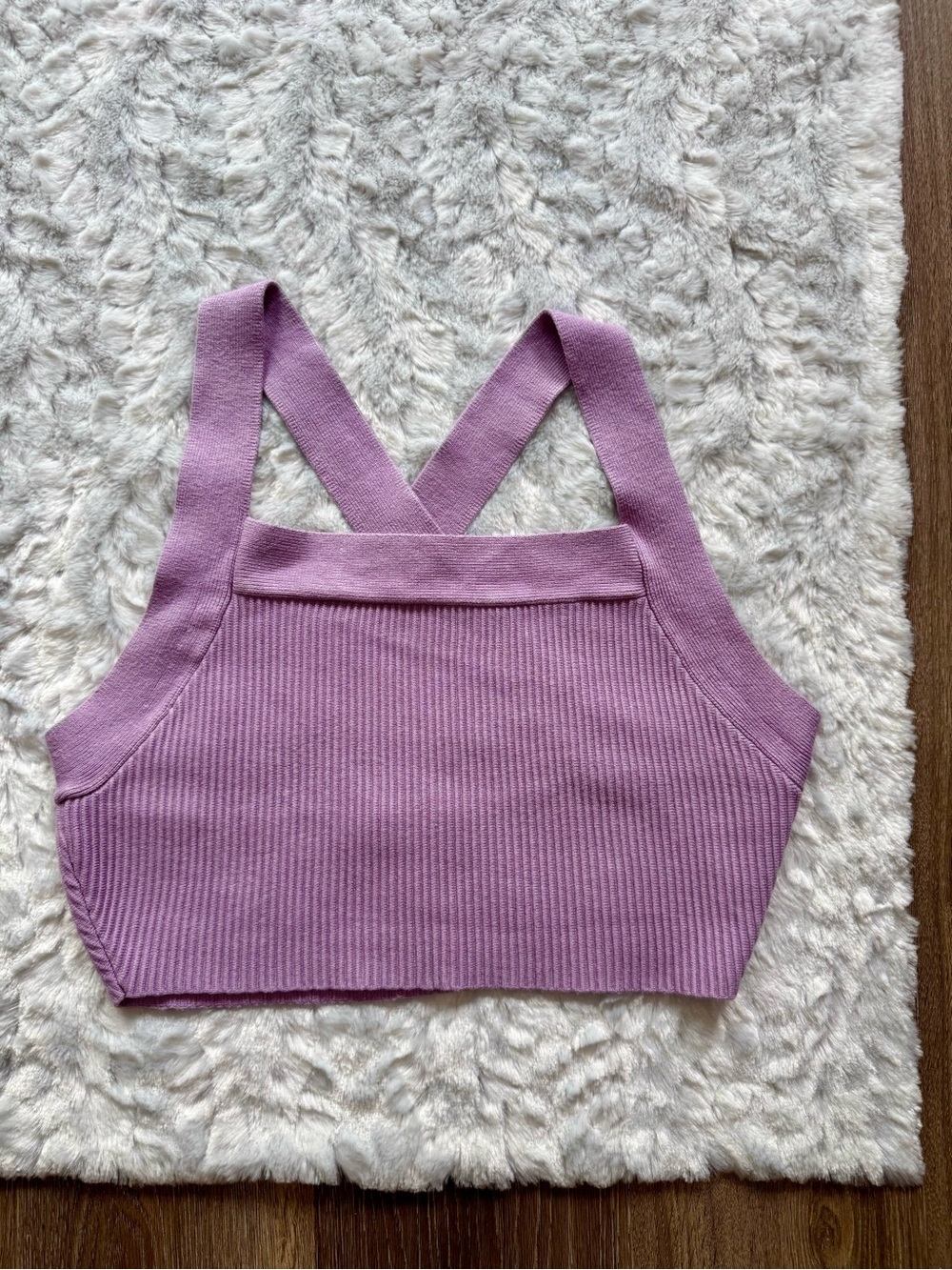 House of Harlow 1960 Ribbed Knit Crop Tank Top